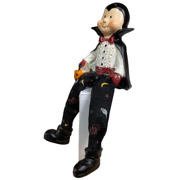 Vintage 90s Dracula Vampire Halloween Home Decor Shelf Sitter 7” - Picture 7 of 7